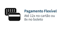 Parcele até 12x no cartão sem juros!