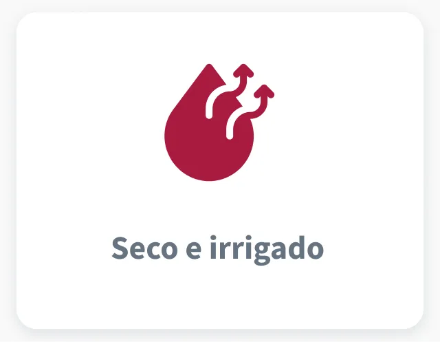 Seco e irrigado