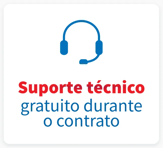 Suporte t&eacute;cnico gratuito.