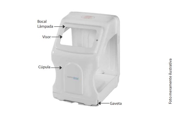  Demonstração dos componentes da Stant Protetora Gold Line da Essence Dental VH 