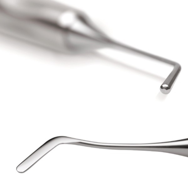 Detalhes das pontas da Espátula Para Resina Charisma N°1 da Kulzer