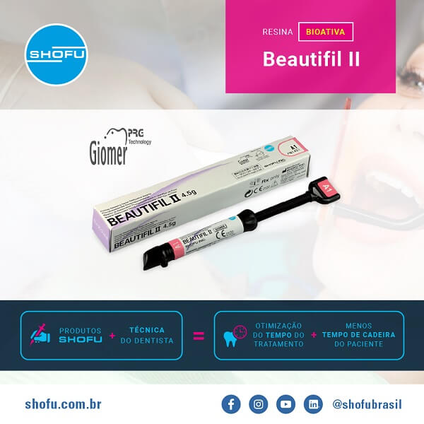 Folheto da Shofu Resina modelo Beautifil II