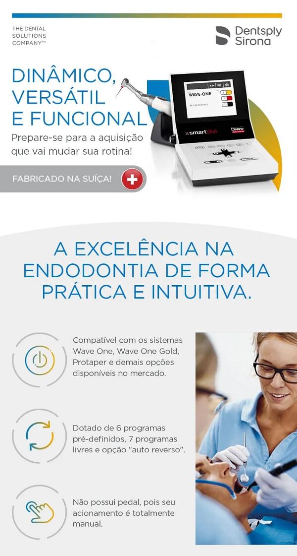 Informações gerais do Motor Endodôntico X-Smart Plus Maillefer da Dentsply Sirona