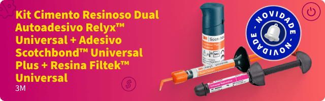 Kit Cimento Resinoso Dual Autoadesivo Relyx™ Universal + Adesivo Scotchbond™ Universal Plus + Resina Filtek™ Universal - 3M na Dental Cremer