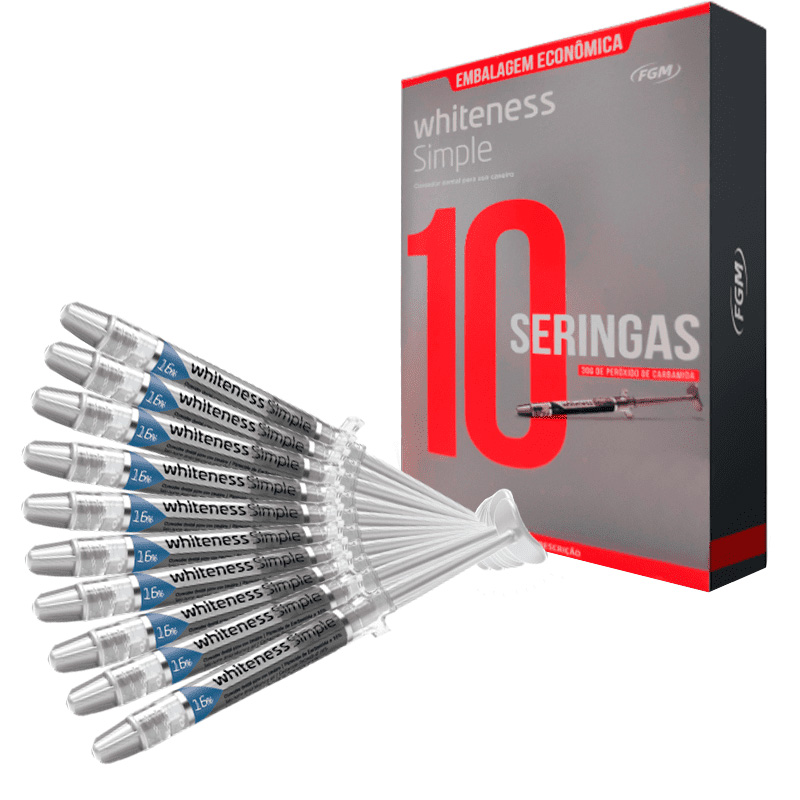 Clareador Whiteness Simple 16% 3g 10unid. - FGM