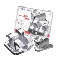 Kit Bráquete Metálico Advanced Roth 0,022 6x6 1 Caso + 4 Tubos - Orthometric