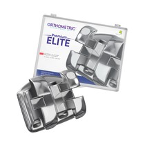 Bráquete Metálico Premium Elite Roth 0,022" - 10 Casos - Orthometric
