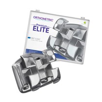 Bráquete Metálico Premium Elite MBT 0,022" - 10 Casos - Orthometric
