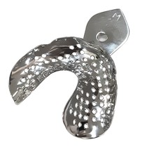 Moldeira Perfurada Inox Desdentado Inferior Adulto - P - Bio-Art