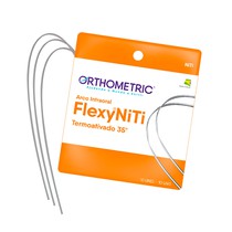 Arco Termoativado Flexy NiTi Thermal 35° ALX Redondo Inferior 0,014 - Orthometric