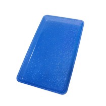 Bandeja para Esterilização com Glíter Azul Médio 22,4x12,8cm - Lysanda