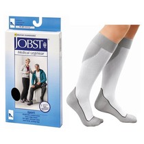 Meia de Compressão Unisex JOBST 15x20 Sport Branco e Cinza - Essity