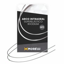 Arco Niti Intraoral Rhodium Superelástico Médio Retangular 0.43 X 0.63mm (017 X 025)- Morelli