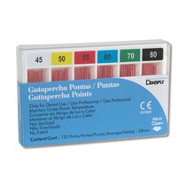 Guta-percha Iso Calibrada 28 mm Nº 45-80 120unid. - Dentsply Sirona