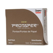 Ponta de Papel Absorvente Cellpack Protaper 28 mm F1-F2-F3 72unid. - Dentsply Sirona