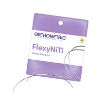 Arco Flexy NiTi Curva Reversa Retangular 0,021''x0,025'' Superior - Orthometric