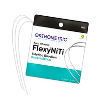 Arco Flexy NiTi Superelástico Estético Rhodium ALX Redondo 0,016" Superior - Orthometric