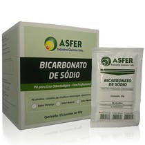 Bicarbonato de Sódio Extrafino Menta 40g 15unid. - Asfer