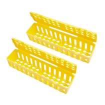 Estojo para Esterilização Plástico Colors Clínico 4,5X4,8X20,5 cm Amarelo 2Unid. - Golgran