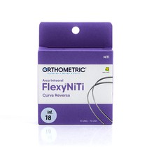 Arco Flexy NiTi Curva Reversa Redondo 0,018'' Inferior - Orthometric