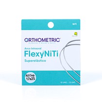 Arco Flexy NiTi Superelástico ALX Retangular 0,017''x0,025'' Superior - Orthometric