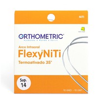 Arco Flexy NiTi Termoativado Redondo 0,014'' Superior - Orthometric