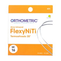 Arco Flexy NiTi Termoativado Redondo 0,016'' Inferior - Orthometric