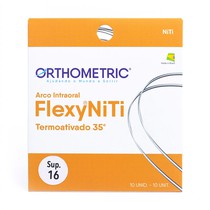 Arco Flexy NiTi Termoativado Redondo 0,016'' Superior - Orthometric