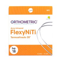 Arco Flexy NiTi Termoativado Redondo 0,018'' Superior - Orthometric
