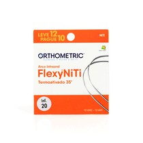 Arco Flexy NiTi Termoativado Redondo 0,020'' Inferior - Orthometric