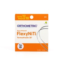 Arco Flexy NiTi Termoativado Redondo 0,020'' Superior - Orthometric