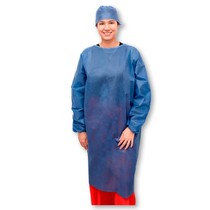 Avental Descartável Cirúrgico Manga Longa Azul Marinho 30Gr 10Unid. - Medis