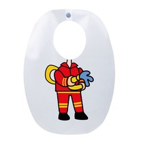 Babador Impermeável Infantil Bombeiro - Funwork