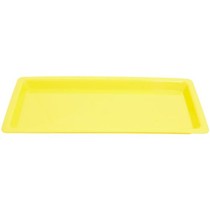 Bandeja para Esterilização Plástico Colors Pequeno 1,5X10,75X23,5cm Amarelo 1Unid. - Golgran