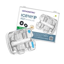 Braquete Cerâmico Iceram-P Mbt 0,018 Kit 1 Caso Completo - Orthometric