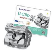 Braquete Metálico SLB Autoligado Passivo U-Clip 0.022 Kit 1 Caso Completo - Orthometric