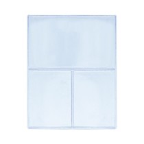 Cartão para Radiografia com 2 Espaços Transparente - Iodontosul