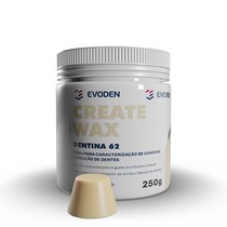 Cera para Caracterização Create Wax Dentina 62 250G - Evoden