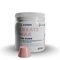 Cera para Caracterização Create Wax Rosa Claro 250G - Evoden