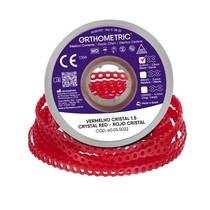 Elástico Corrente Curto 1,5m Vermelho Cristal - Orthometric