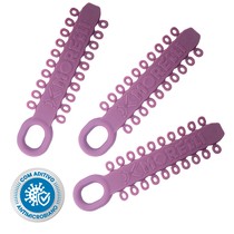Elástico Modular Antimicrobiano Roxo Ametista 500Unid. - Morelli