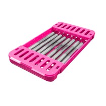 Estojo para Esterilização Plástico Sterilys Periodontia 18x10x2 cm Rosa Pink com Glitter - Lysanda