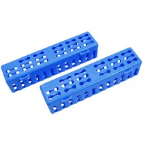 Estojo para Esterilização Plástico Colors Clínico 4,5X4,8X20,5 cm Azul Escuro 2Unid. - Golgran