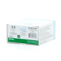 Fio Cirúrgico De Nylon Preto 3-0 Ag 3/8 2,4cm - Bioline Fios