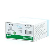 Fio Cirúrgico de Nylon Preto 4-0 Agulha 3/8 1,9 cm 24unid. - Bioline Fios