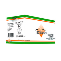 Fio de Sutura de Nylon 4-0 Agulha 1/2 COR 1,7 cm 24unid. - Bioline Fios