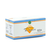 Fio Cirúrgico de Seda 5-0 Agulha 1/2 COR 1,7 cm 24unid. - Bioline Fios