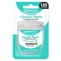 Fio Dental Classicfloss Menta Encerado Tradicional 125m - Powerdent