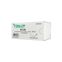 Fio de Sutura Nylon com Agulha 1/2 CT 1,5cm - Shalon