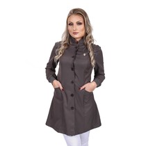 Jaleco Feminino Manuela Chumbo G - Dana Jalecos Exclusivos